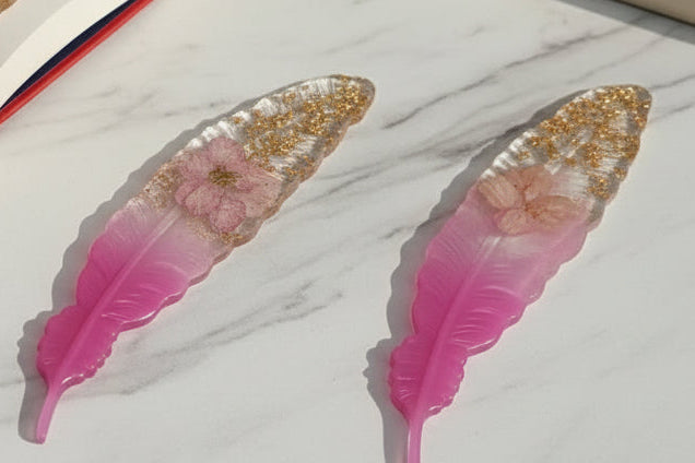 Sacred Embrace Feather Bookmark