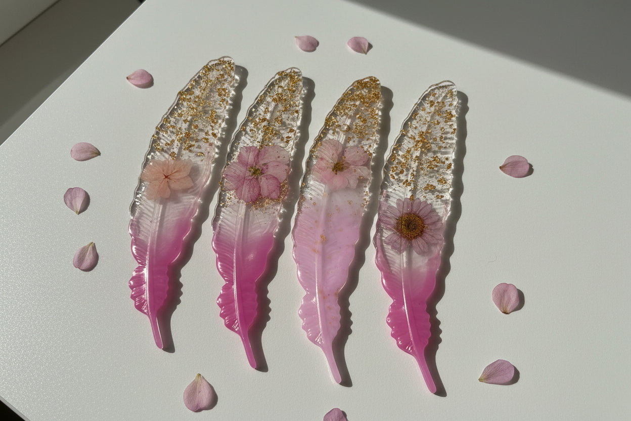 Sacred Embrace Feather Bookmark