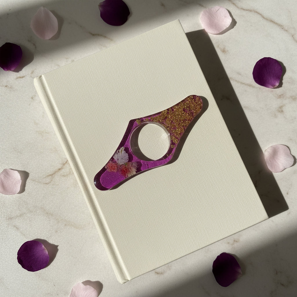 Crowned Serenity Thumb Book Page Holder - Round