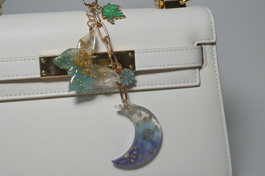 Mystic Waters Moon & Butterfly Keychain Set