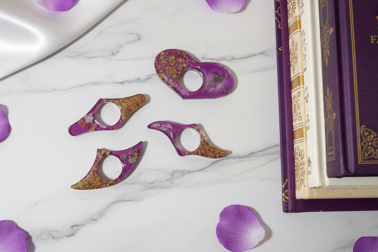 Crowned Serenity Thumb Book Page Holder - Triangle