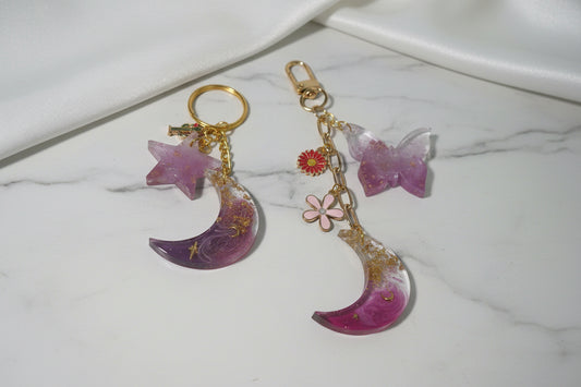 Crowned Serenity Transformation Keychain Set
