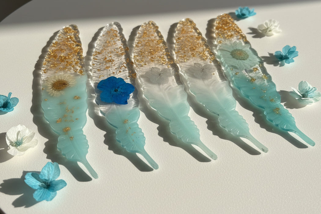 Mystic Waters Feather Bookmark