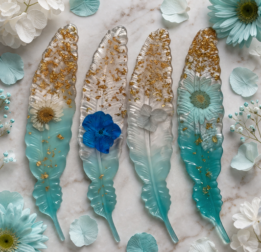 Mystic Waters Feather Bookmark